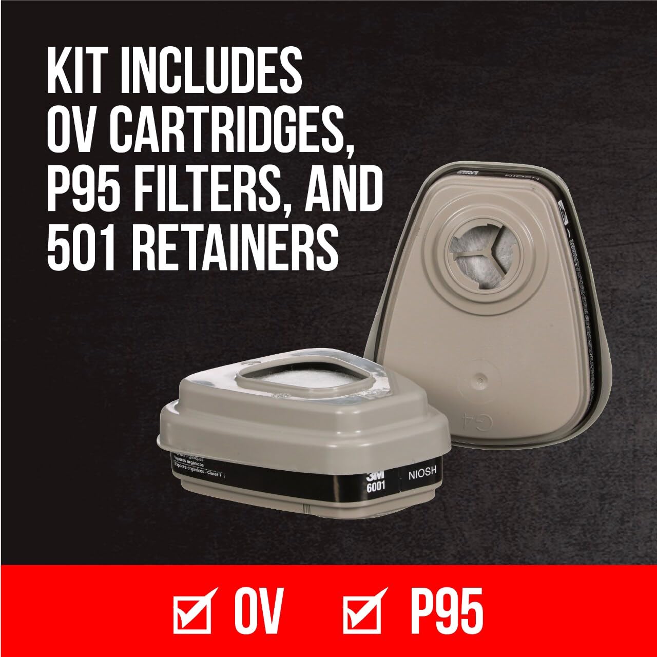 3M Performance Paint Project Respirator OV/P95, Designed For Professionals, Reusable Respirator, Medium, 1-Pack 🍁 All In One Marketplace Canada