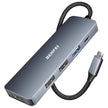 BENFEI 5in1 USB C Hub with 4K HDMI, 3 USB-A, 100W Power Delivery, Silicone and Woven Design Cable, Aluminum Case Compatible with MacBook Pro/Air, iPad Pro, iMac, iPhone 15 Pro/Pro Max, XPS, Thinkpad 🍁 All In One Marketplace Canada