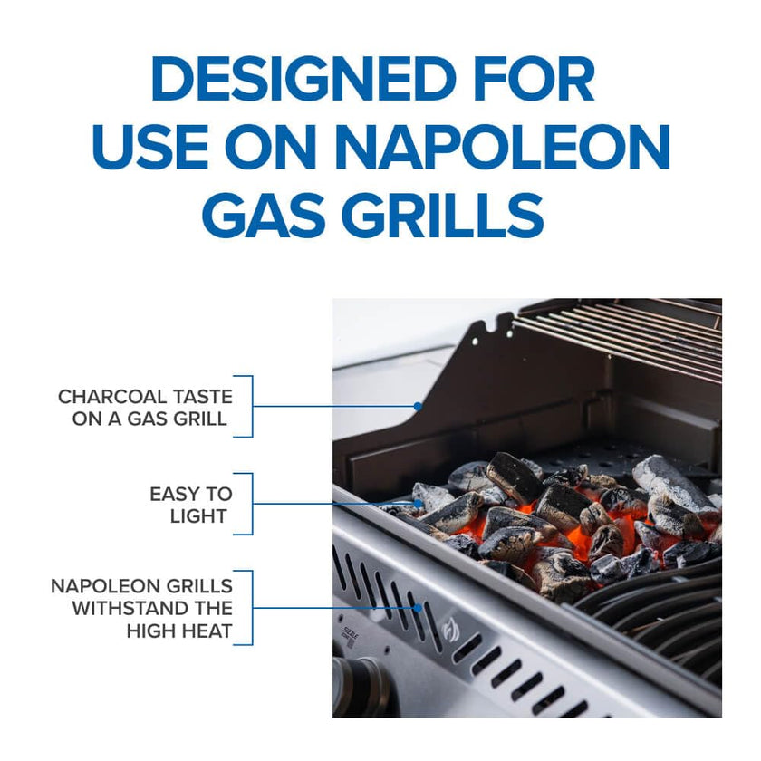 Napoleon Cast Iron Charcoal & Smoker Tray BBQ Accessory – 67732 – Fits most Napoleon BBQs, Cook With Charcoal On A Gas Barbecue, Smoke On A Gas Barbecue 🍁 All In One Marketplace Canada