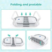 Baby BathTub, 4-in-1 Newborn to Toddler Tub with Temperature Sensor,Infant Waterproof Ear Cap and Soft Cushion included,Grey 🍁 All In One Marketplace Canada