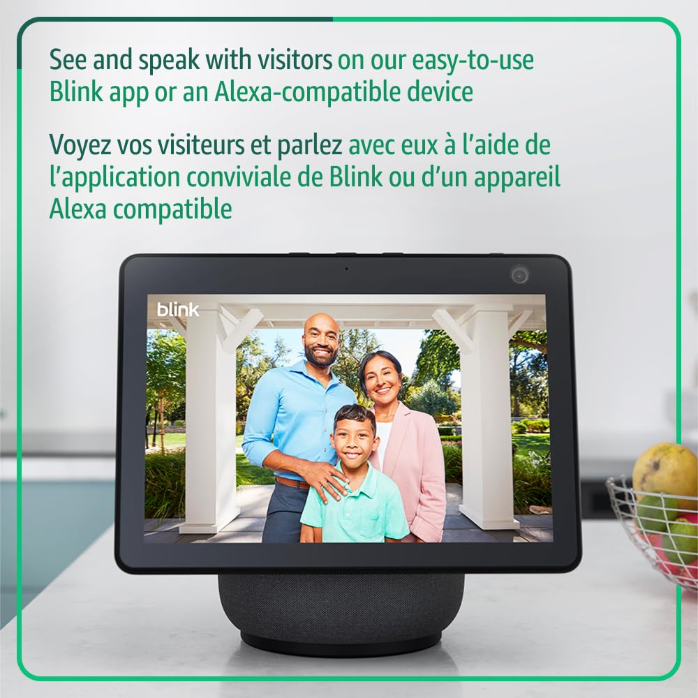 Blink Video Doorbell – Head-to-toe HD view, two-year battery, simple setup. Sync Module Core included – System (Black) 🍁 All In One Marketplace Canada