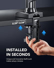 HUANUO Single Monitor Mount, 13 to 32 Inch Design Monitor Arm, Adjustable Stand, Vesa Mount with Clamp and Grommet Base - Fits 4.4 to 19.8lbs LCD Computer Monitors 🍁 All In One Marketplace Canada