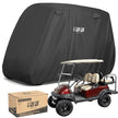 10L0L Universal 2-4 Passenger Golf Cart Cover for EZGO, Club Car and Yamaha, Waterproof Sunproof and Durable, Black 🍁 All In One Marketplace Canada
