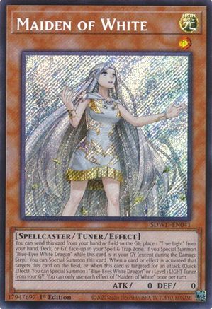 Maiden of White (Secret Rare) (SDWD-EN041) - Structure Deck: Blue-Eyes White Destiny Unlimited