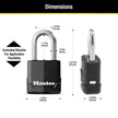 Master Lock Magnum Heavy Duty Outdoor Padlock with Key, 2 Pack Keyed-Alike M115XTLF 🍁 All In One Marketplace Canada