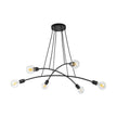HELIX Black Minimalist Pendant Light 6  (Clearance)