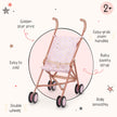 LullaBaby Baby Doll Stroller, Foldable Star-Print Toy Stroller, Accessory 🍁 All In One Marketplace Canada