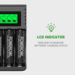 POWEROWL AA AAA Rechargeable Battery Charger, 4 Bay LCD Smart Battery Charger for Ni-MH AA AAA Rechargeable Batteries, Independent Slot & USB Fast Charging 🍁 All In One Marketplace Canada