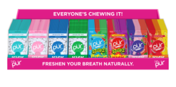 PUR Gum - PUR PDQ Shipper - 55pc & Jumbo Bags (1disp)