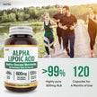 Herba Alpha Lipoic Acid 600mg – 120 Capsules | >99% Ultra Pure | Made in Canada | Blood Sugar Support Supplement 🍁 All In One Marketplace Canada