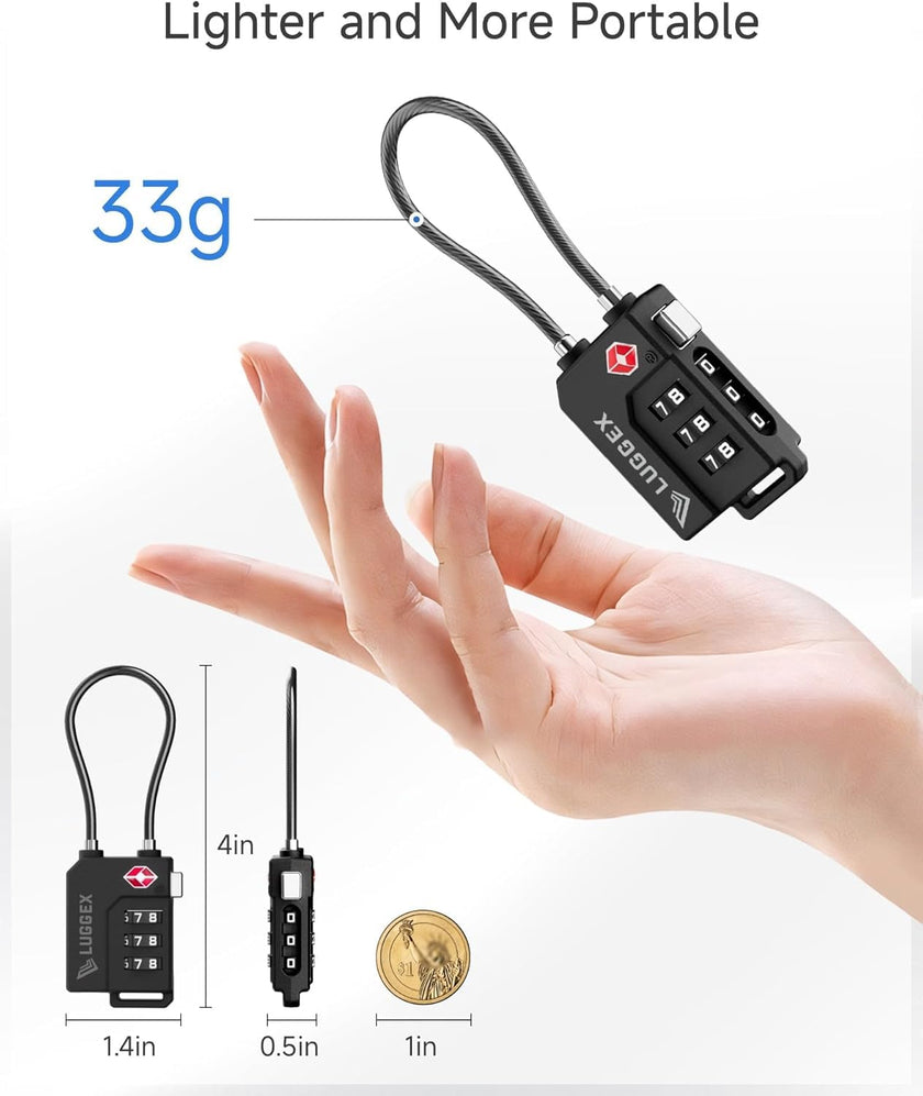 LUGGEX Luggage Lock, TSA Locks for Luggage, Suitcases Locks TSA Approved 🍁 All In One Marketplace Canada