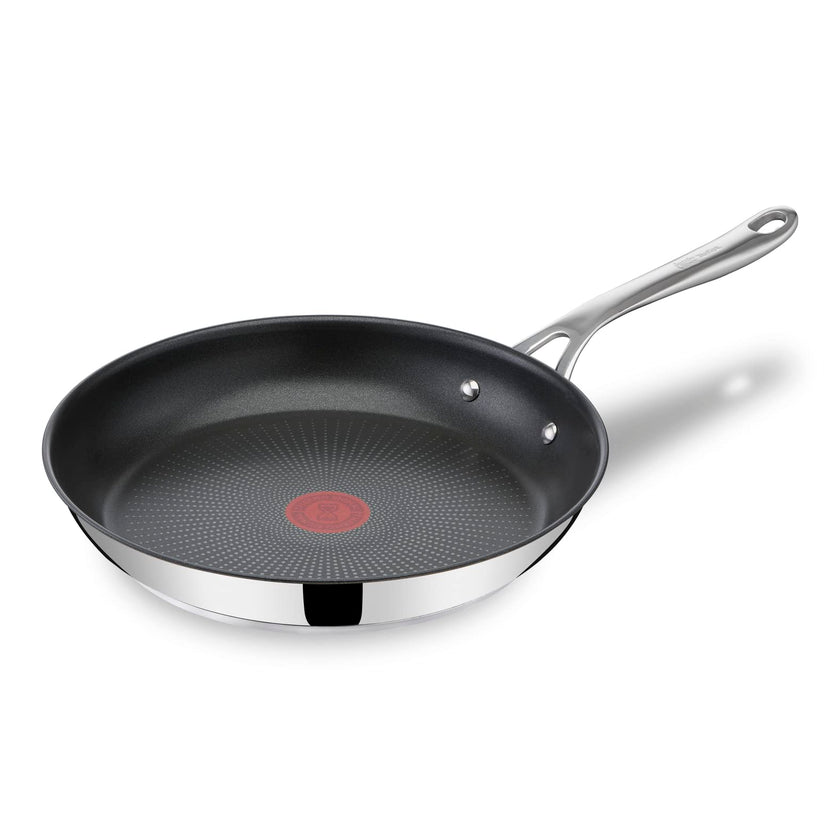 Jamie Oliver by Tefal Nonstick Coated Stainless Steel Pan 11-Inch, Induction Compatible, Oven Safe up to 500°F, Chef's Stainless Steel Skillet, Non Stick Frying Pans, Silver 🍁 All In One Marketplace Canada