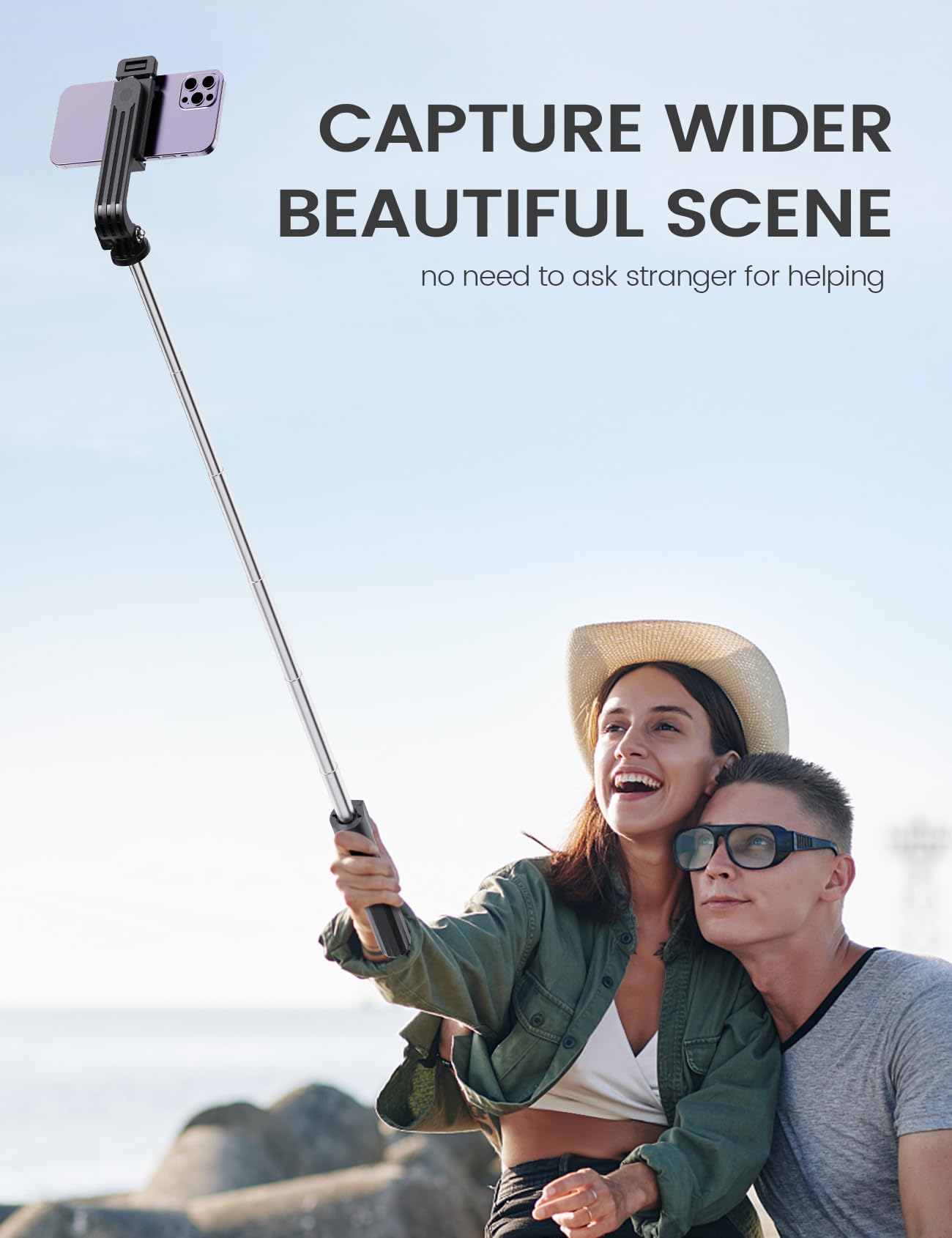 ANXRE Extendable Selfie Stick with Wireless Remote 🍁 All In One Marketplace Canada