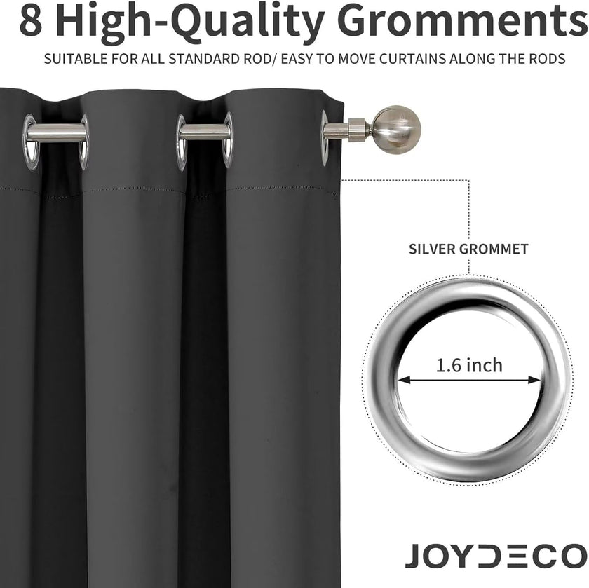 Joydeco Blackout Curtains for Bedroom 2 Panels Set (52