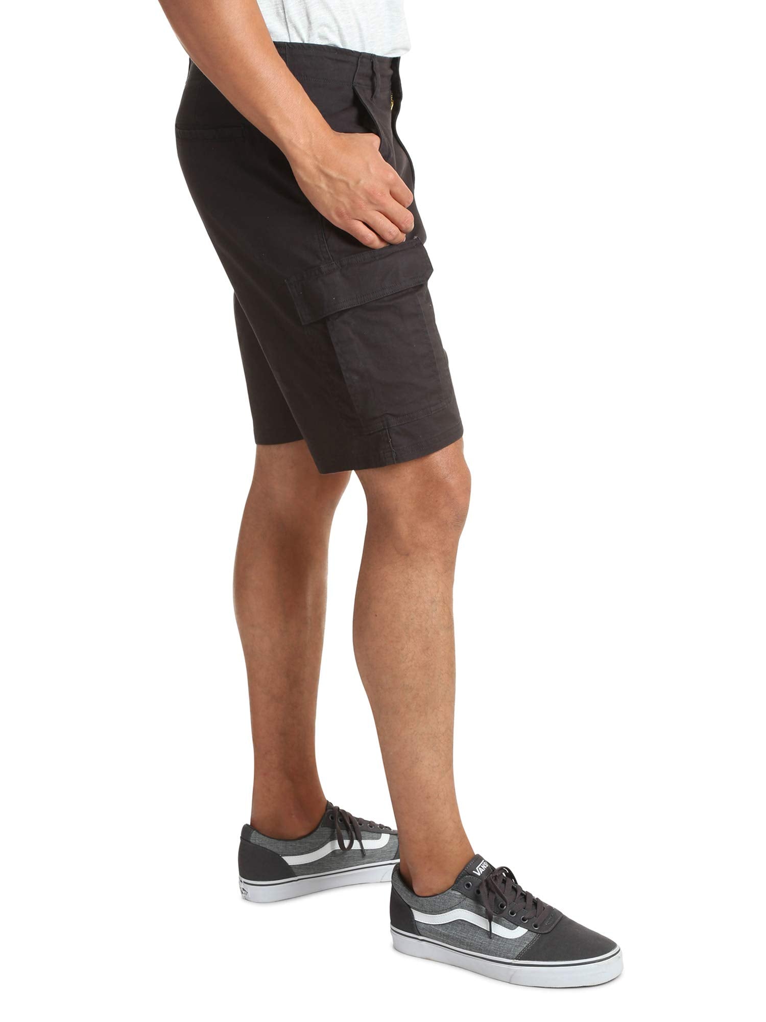 Wrangler Authentics Men's Classic Cargo Stretch Short, Black Twill, 36 🍁 All In One Marketplace Canada