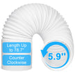 Portable Air Conditioner Hose with 5.9