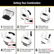 Master Lock Gold Outdoor Combination Lock, Heavy Duty Weather Resistant Padlock, Resettable Combination Lock for Outdoor Use 1.2 x 2 x 3.87 inches, 2 Pack, M175LFEC2 🍁 All In One Marketplace Canada