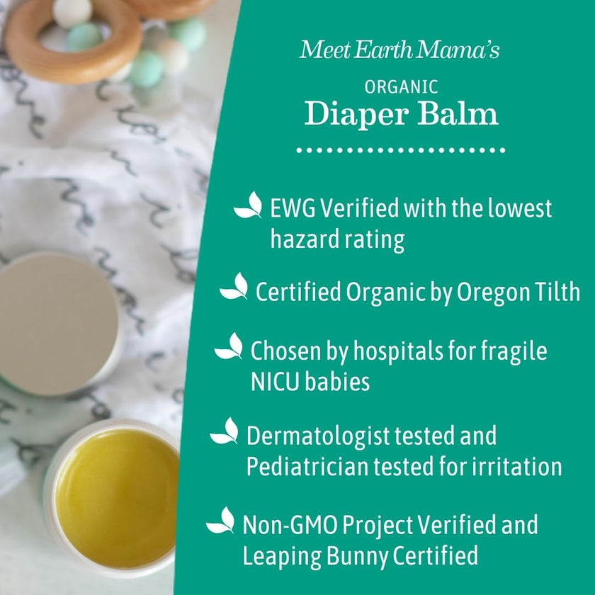 Earth Mama Organic Baby Diaper Balm, 120ml 🍁 All In One Marketplace Canada