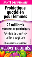 Webber Naturals Probiotic Women’s Daily, 25 Billion Active Cells per Capsule, 10 Probiotic Strains, 30 Capsules, Helps Restore Healthy Vaginal Flora, Vegan 🍁 All In One Marketplace Canada