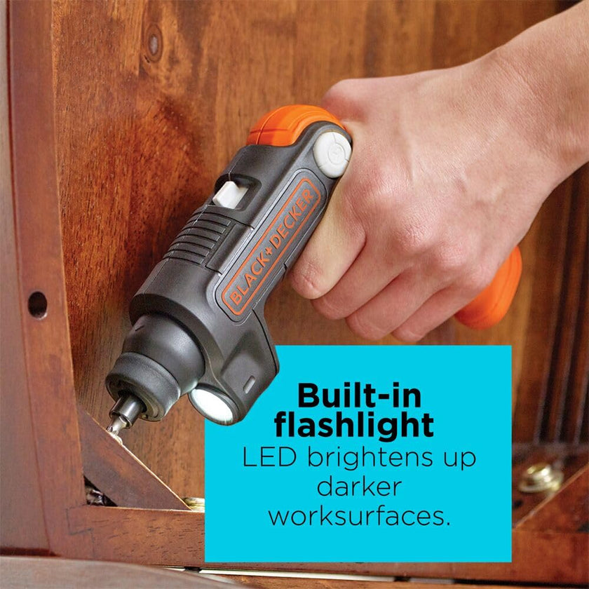 BLACK+DECKER 4V MAX* Cordless Screwdriver with LED Light (BDCSFL20C) 🍁 All In One Marketplace Canada