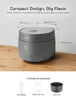 CUCKOO Rice Cooker 6 Cup Uncooked / 12 Cup Cooked, Modern Fuzzy Logic Rice Cooker Small with Delay Timer & Keep Warm Setting, Versatile Food Steamer for Cooking, Non-Stick Inner Pot, Gray (CR-0675FG) 🍁 All In One Marketplace Canada