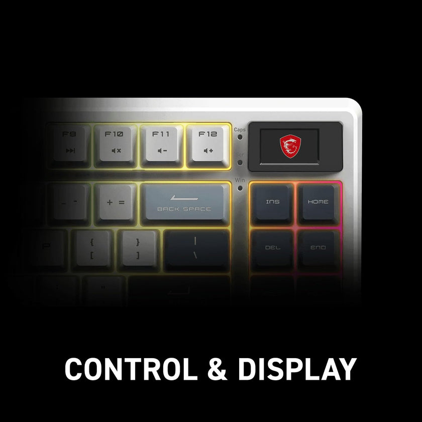 MSI Forge GK600 TKL W Sky US 2.4GHz Wireless (MS-8ZA9 and WD02), Bluetooth RGB Lighting Gaming Keyboard with 1.06-inch Display, 4000mAh 🍁 All In One Marketplace Canada