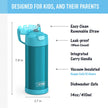 THERMOS FUNTAINER 14 Ounce Stainless Steel Vacuum Insulated Bottle, Teal 🍁 All In One Marketplace Canada