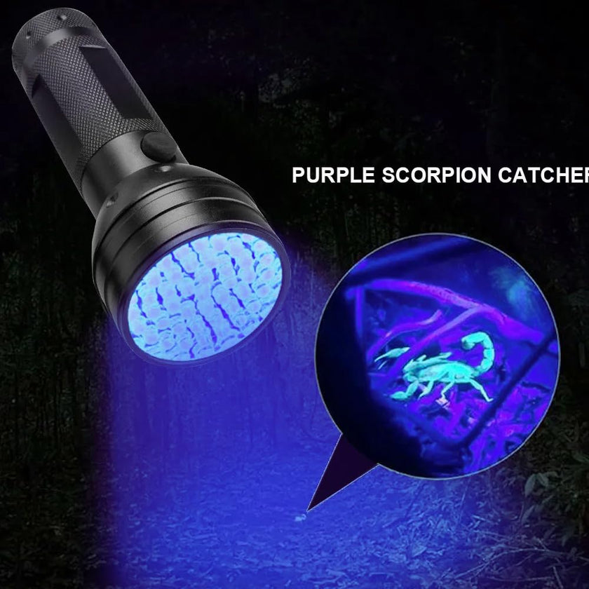 MegaPower (TM) UV Flashlight Black Light 12 LED 395nm Hand-held Detecting Torch for Pet Urine, Stains, Verifying Money Documents, Black 🍁 All In One Marketplace Canada