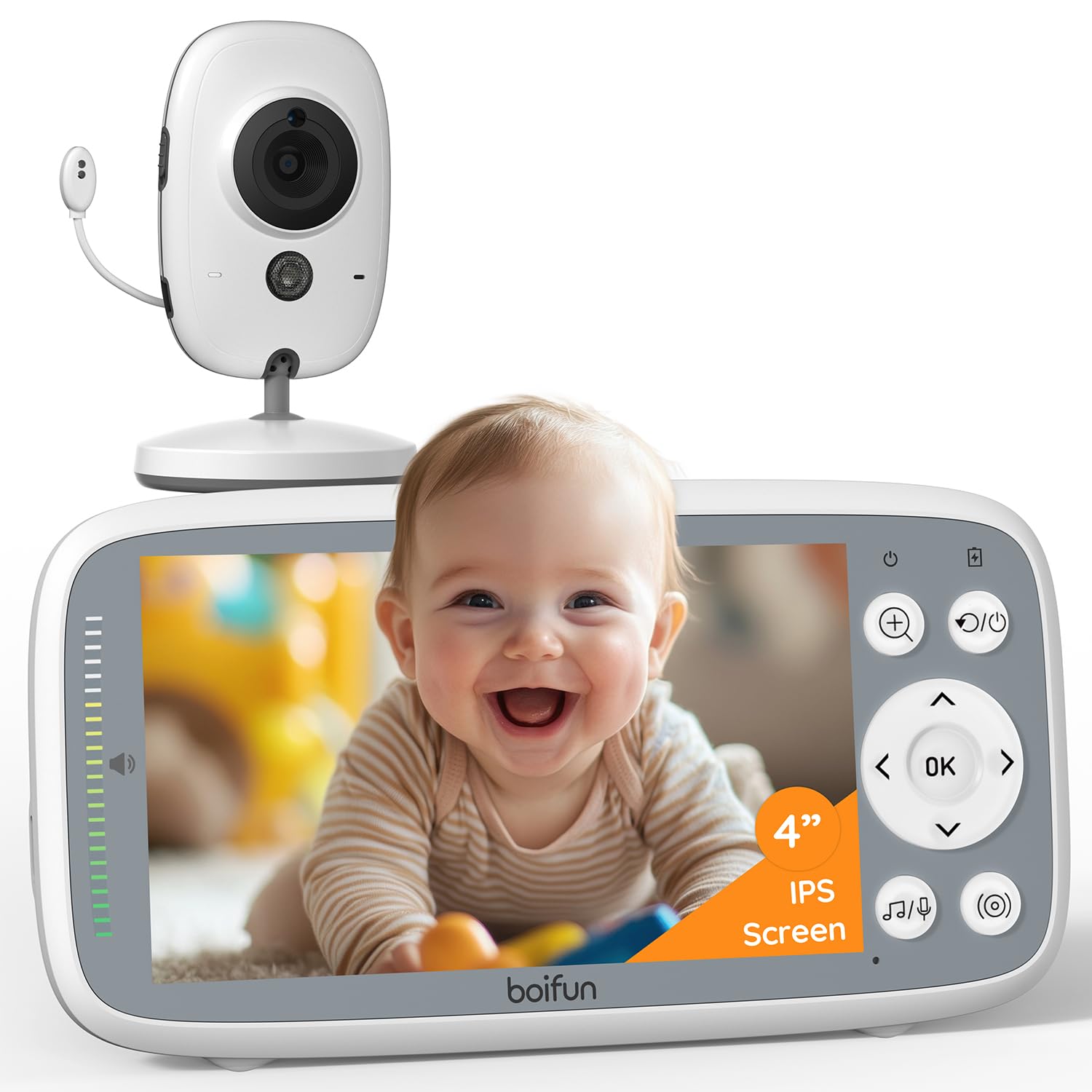 2026 Upgraded Boifun Baby Monitor No Wi-Fi, Baby Camera with 4
