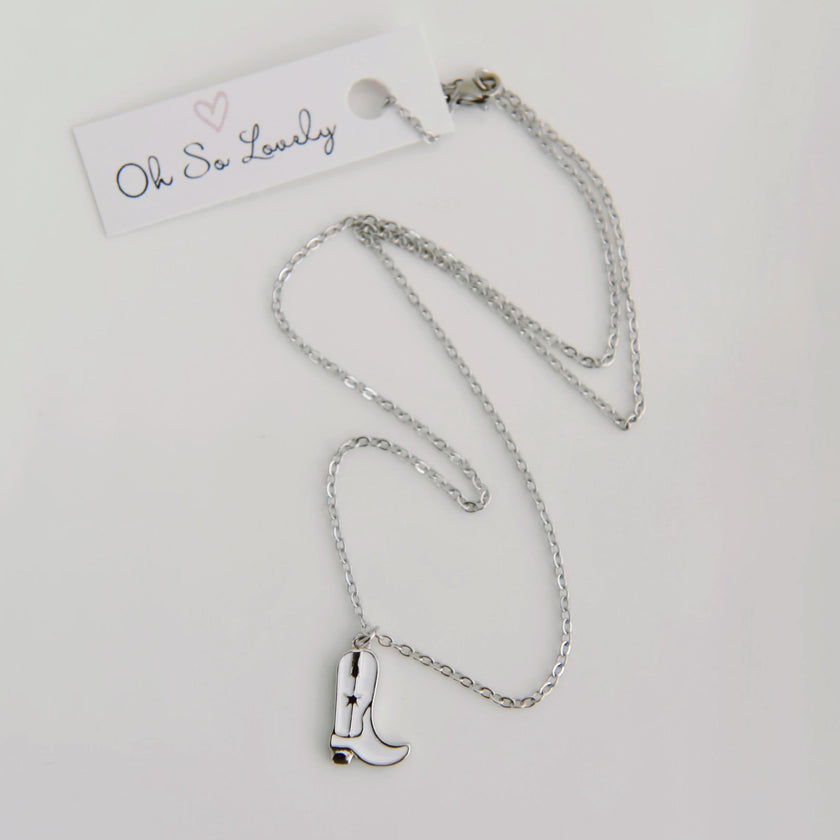 Kataleya Cowboy Boot Necklace