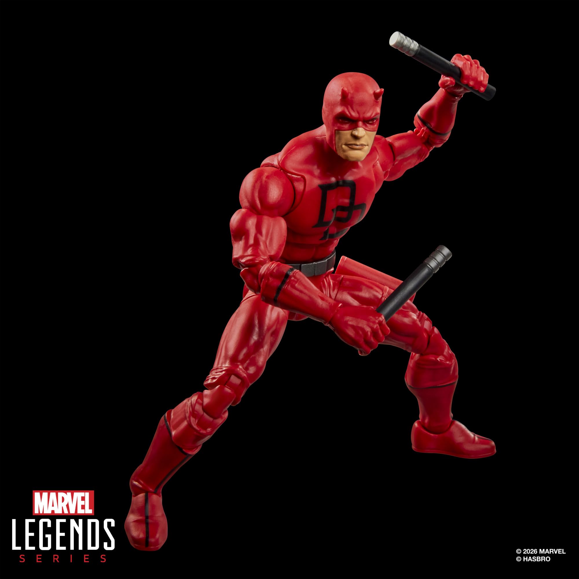 Marvel Legends Series Secret Wars Daredevil, Retro Marvel Comics Collectible 6 Inch Action Figure with Lenticular Shield 🍁 All In One Marketplace Canada