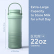 Momcozy 22oz Portable Breast Milk Cooler for Outdoor, 360°Total Cooling for 24Hours, Larger Capacity Travel Breastmilk Chiller with 2pcs Baby Bottles for Breastmilk Storage, Breastfeeding Essentials 🍁 All In One Marketplace Canada