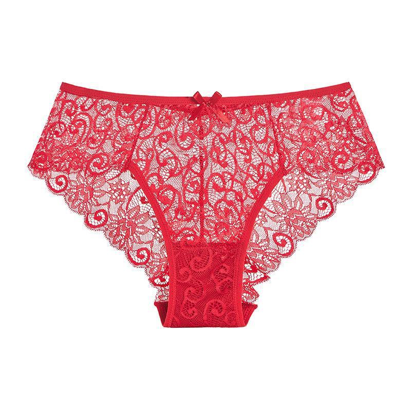Women's Seamless Mid-Waist Lace Briefs pant with Bow Detail for Everyday Wear