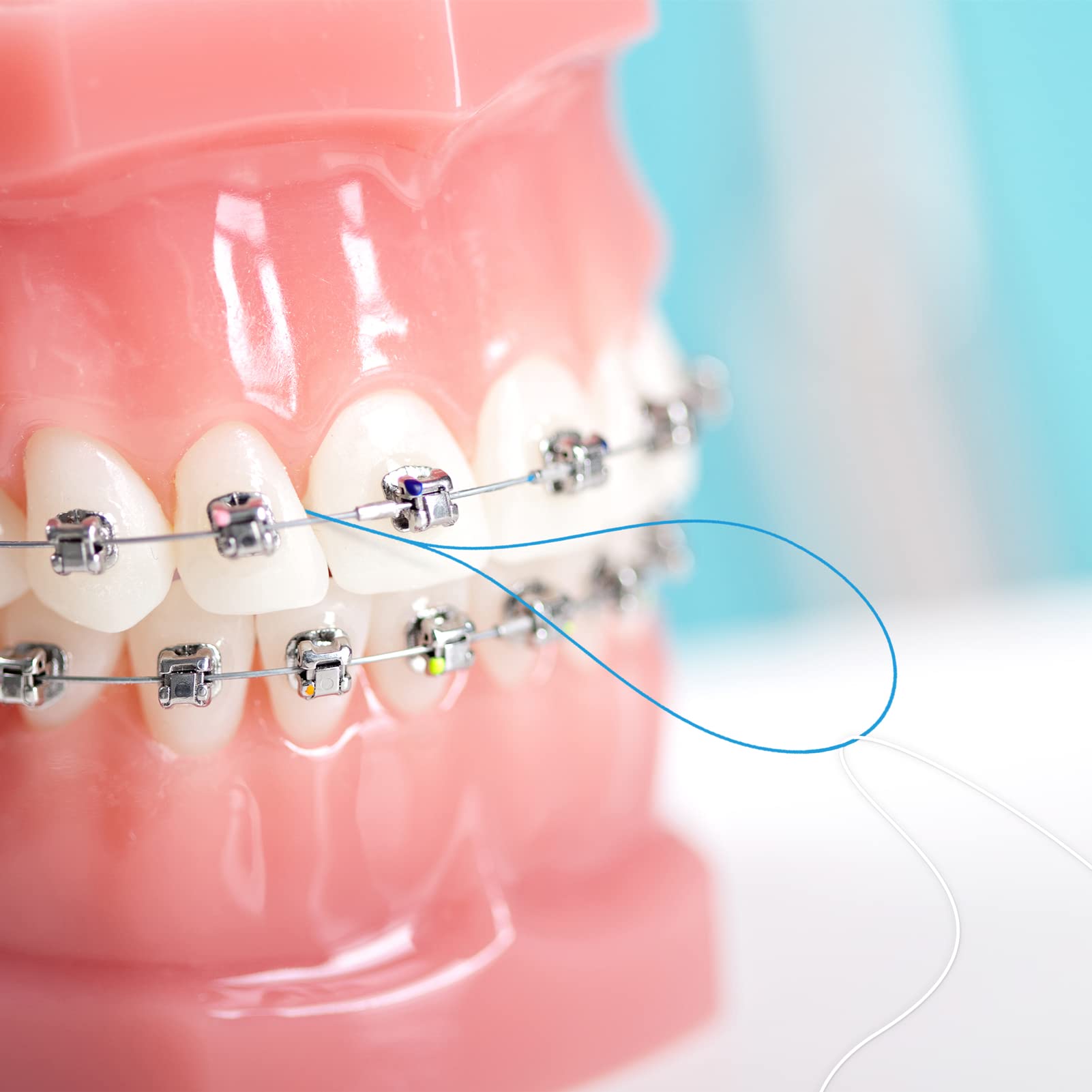 Floss Threaders, Deep Clean Dental Floss Threader for Braces, Bridges, and Implants, Blue 🍁 All In One Marketplace Canada