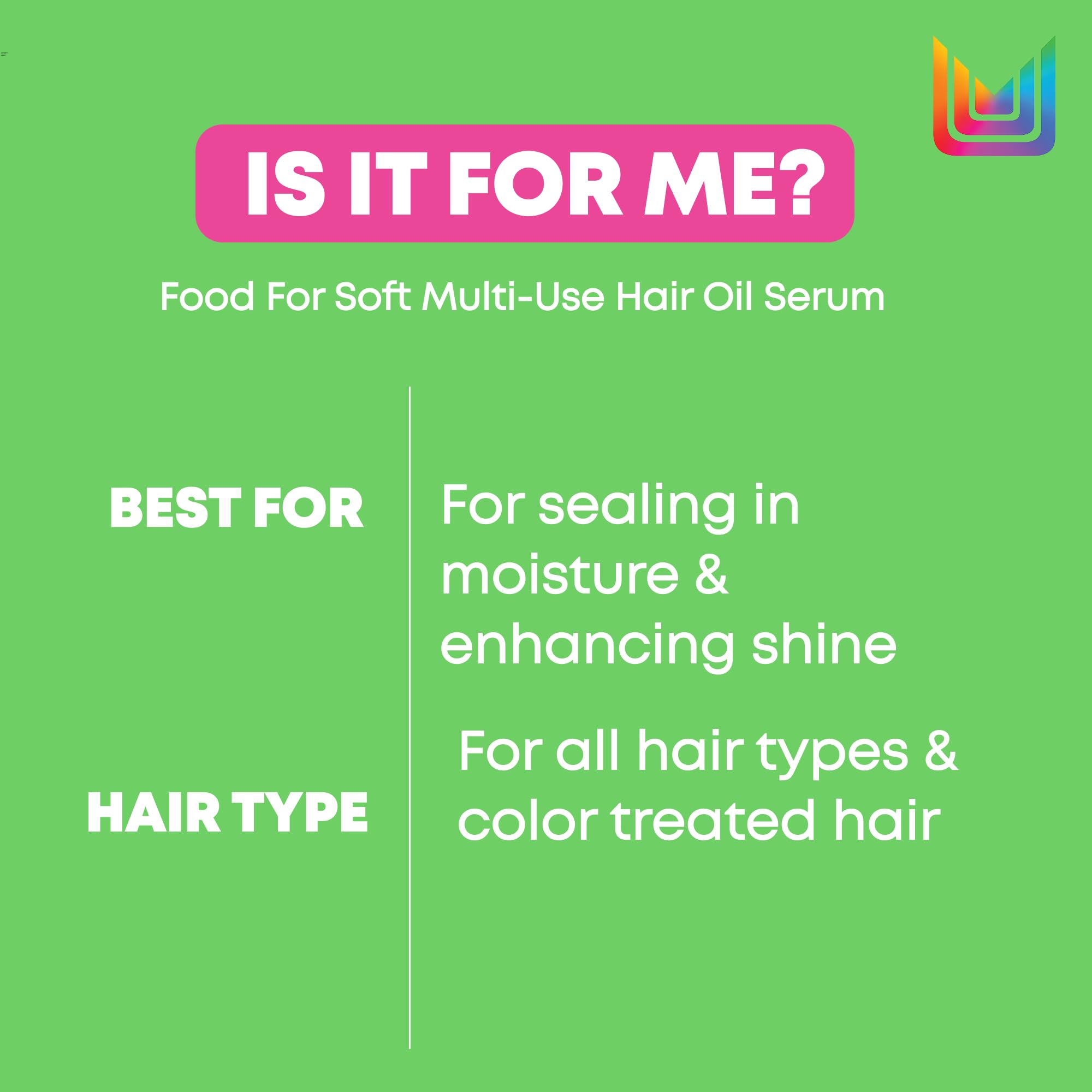 Matrix Multi-Use Hair Oil Serum for All Dry Hair, Hydrating Leave-In Treatment With Avocado Oil, Food for Soft, 50 ml 🍁 All In One Marketplace Canada