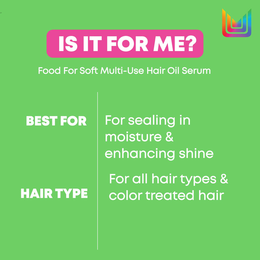 Matrix Multi-Use Hair Oil Serum for All Dry Hair, Hydrating Leave-In Treatment With Avocado Oil, Food for Soft, 50 ml 🍁 All In One Marketplace Canada