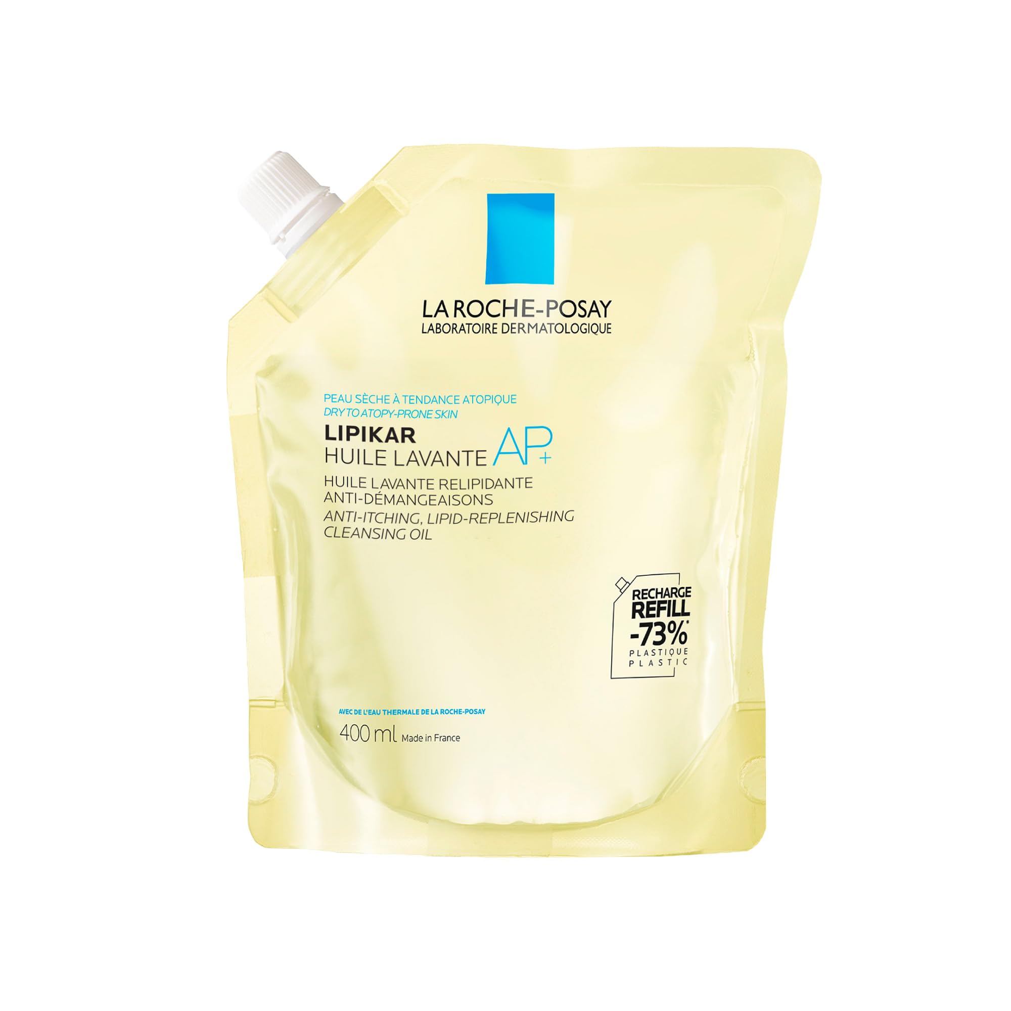 La Roche Posay Cleansing Body Oil Refill, Lipikar Oil AP+ Soap-Free Face & Body Shower Oil for Very Dry, Sensitive Skin with Shea Butter & Niacinamide, Alcohol Free, Hypoallergenic Fragrance, 400mL 🍁 All In One Marketplace Canada