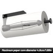 VEHHE Paper Towel Holder Under Cabinet with Ratchet System, Single Hand Operable Paper Towel Holder Wall Mount with Damping Effect, Self-Adhesive Papers Towels Holders or Drilled for Kitchen (Black) 🍁 All In One Marketplace Canada