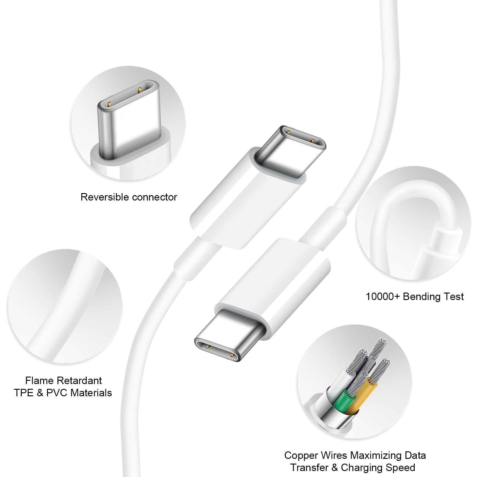iPhone 16 15 Fast Charger [Apple MFi Certified] 3 Pack 20W USB C Wall Charger Block 6FT USB C to C Charger Cable Compatible with iPhone 16/iPhone 15/iPro/Pro Max,Pad Pro,Pad Mini/Air4 Phones 🍁 All In One Marketplace Canada
