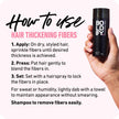 BOLDIFY Hair Fibers (28g) - Fill In Thinning and Fine Hair for an Instantly Fuller, Thicker Look - 14 Shades for Women & Men - Black 🍁 All In One Marketplace Canada