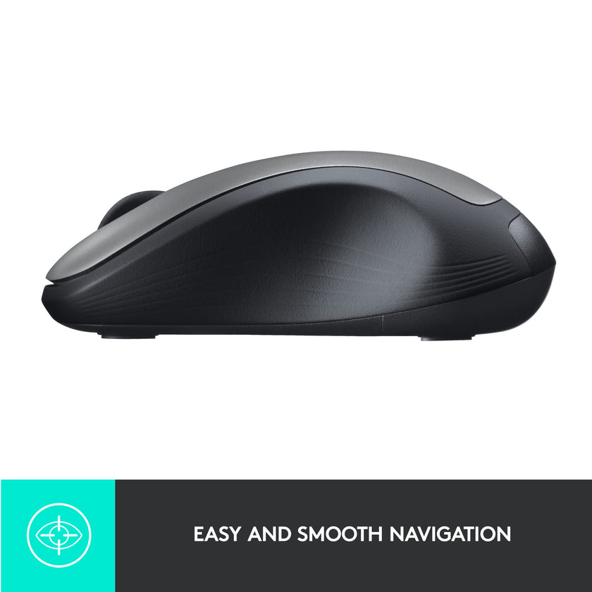 Logitech M310 Wireless Mouse, 2.4 GHz with USB Nano Receiver, 1000 DPI Optical Tracking, 18 Month Battery, Ambidextrous, Compatible with PC, Mac, Laptop, Chromebook - Silver 🍁 All In One Marketplace Canada