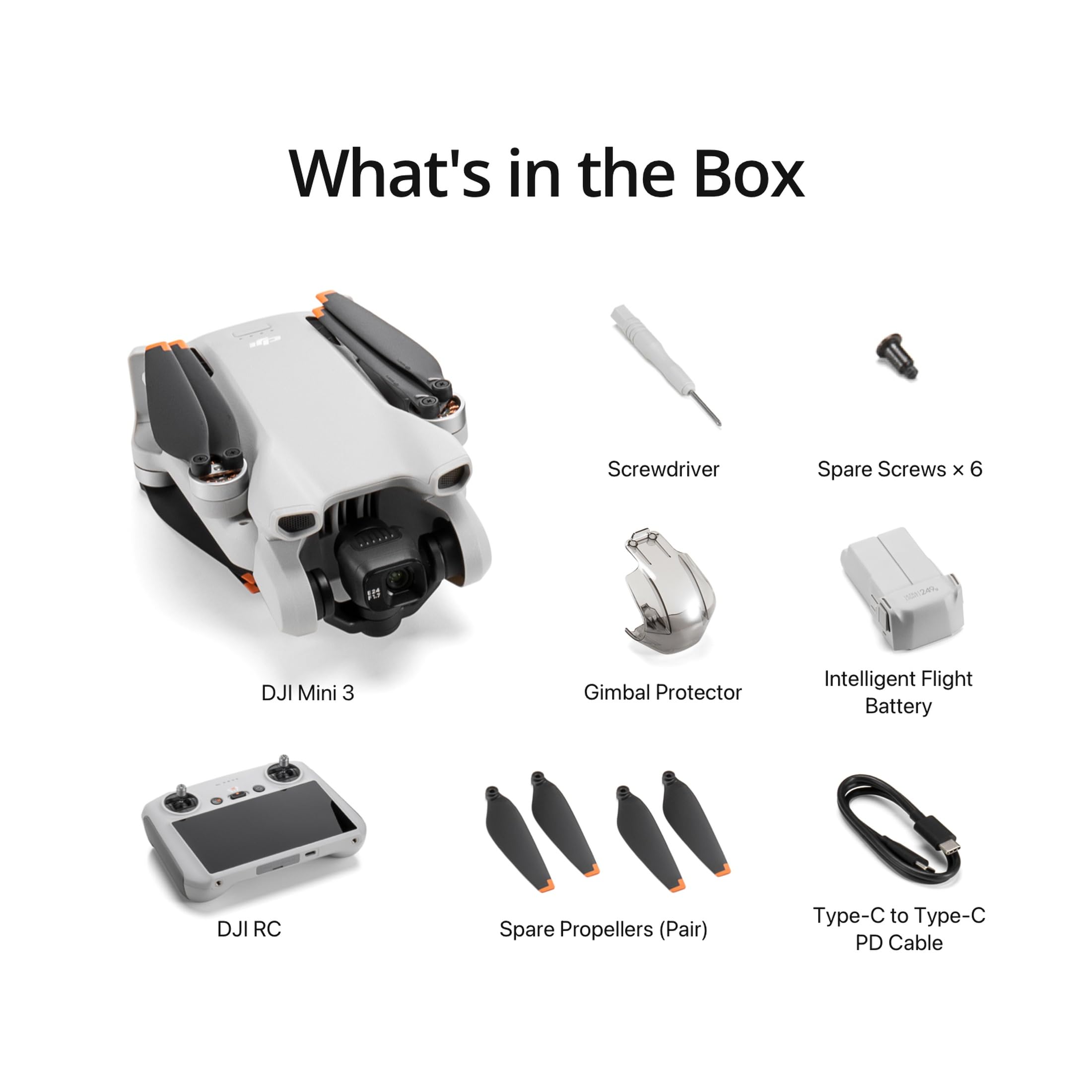 DJI Mini 3 (DJI RC), Lightweight 3x Mechanical Gimbal Drones with Camera for Adults 4K, 38-min Flight Time, up to 32800ft (10km) Video Transmission, Vertical Shooting, GPS Auto Return Integrated 🍁 All In One Marketplace Canada
