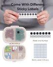 Holii Travel Pill Organizer, 8 Compartments Portable Pill Case, Daily Pill Box to Hold Vitamins, Small Pill Container for Pocket Purse Medicine Organizer（Khaki） 🍁 All In One Marketplace Canada