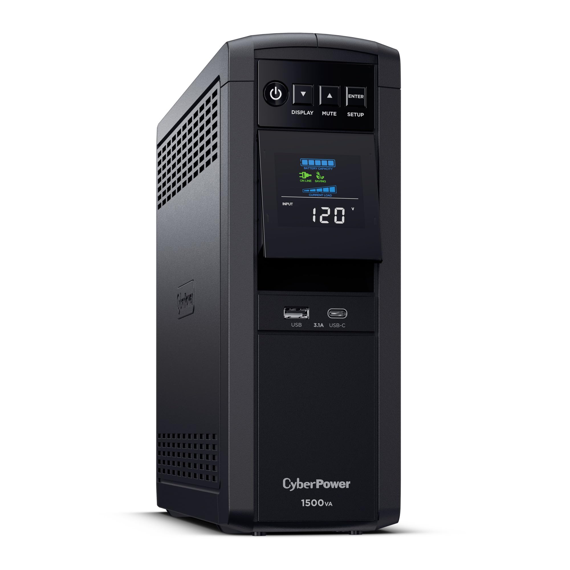 CyberPower CP1500PFCLCD PFC Sinewave UPS System, 1500VA/1000W, 12 Outlets, AVR, Mini Tower, Black 🍁 All In One Marketplace Canada
