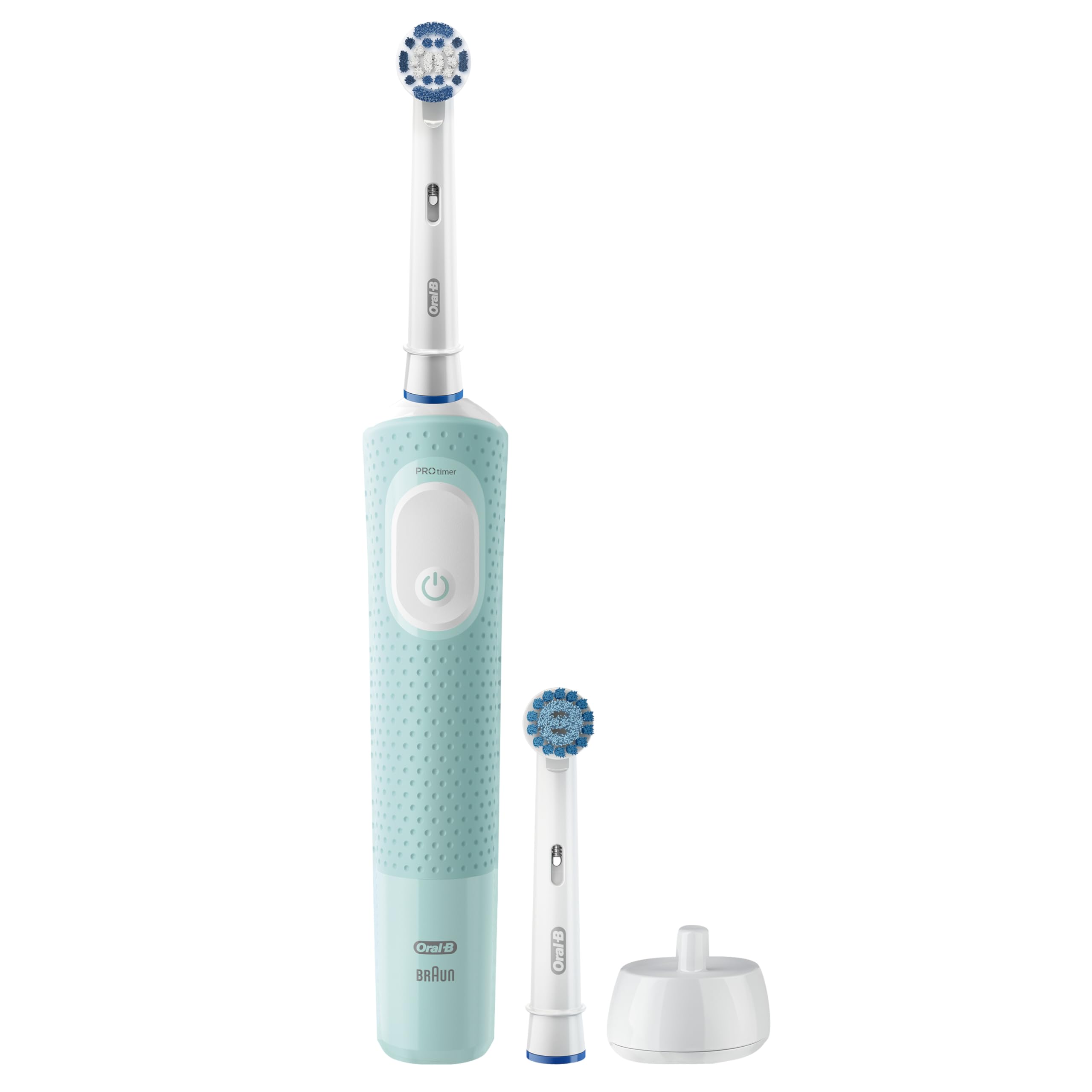 Oral-B Pro 500 + Electric Toothbrush with (1) Precision Clean Brush Head and (1) Sensitive Clean Brush Head, Rechargeable, Mint 🍁 All In One Marketplace Canada