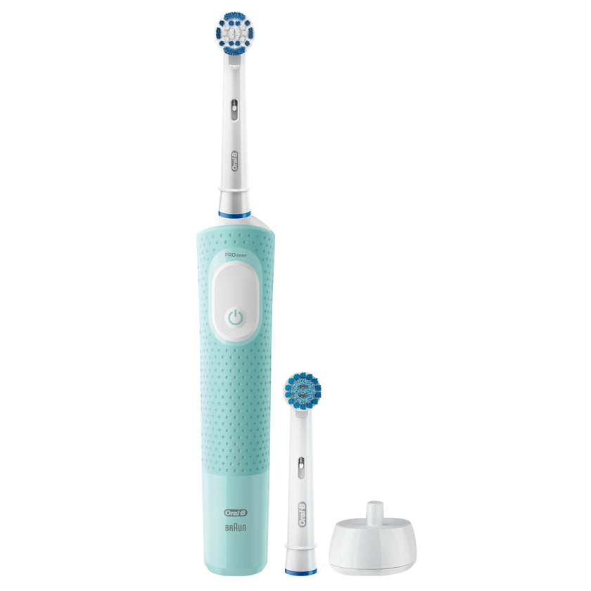 Oral-B Pro 500 + Electric Toothbrush with (1) Precision Clean Brush Head and (1) Sensitive Clean Brush Head, Rechargeable, Mint 🍁 All In One Marketplace Canada