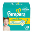 Pampers Swaddlers Diapers, Size 7 (26-50 lbs), 88 Count, Absorbent, Keeps Baby Dry and Comfortable, Skin Safe Disposable Baby Diaper 🍁 All In One Marketplace Canada