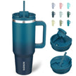 BJPKPK 40 oz Insulated Tumbler with Handle & Straw, Stainless Steel 🍁 All In One Marketplace Canada