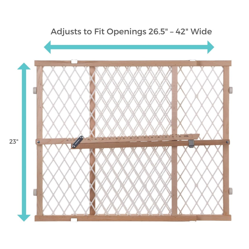 Toddleroo by North States North State Diamond Mesh Gate, Brown 🍁 All In One Marketplace Canada