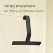 dancemoon JustHang Shower Squeegee for Glass Doors, All-One-Piece Silicone with Built-in Hook Design for Easy Hanging, Household Window Mirror Squeegee for Bathroom, Glass, Tile Wall,Car 10-Inch Black 🍁 All In One Marketplace Canada
